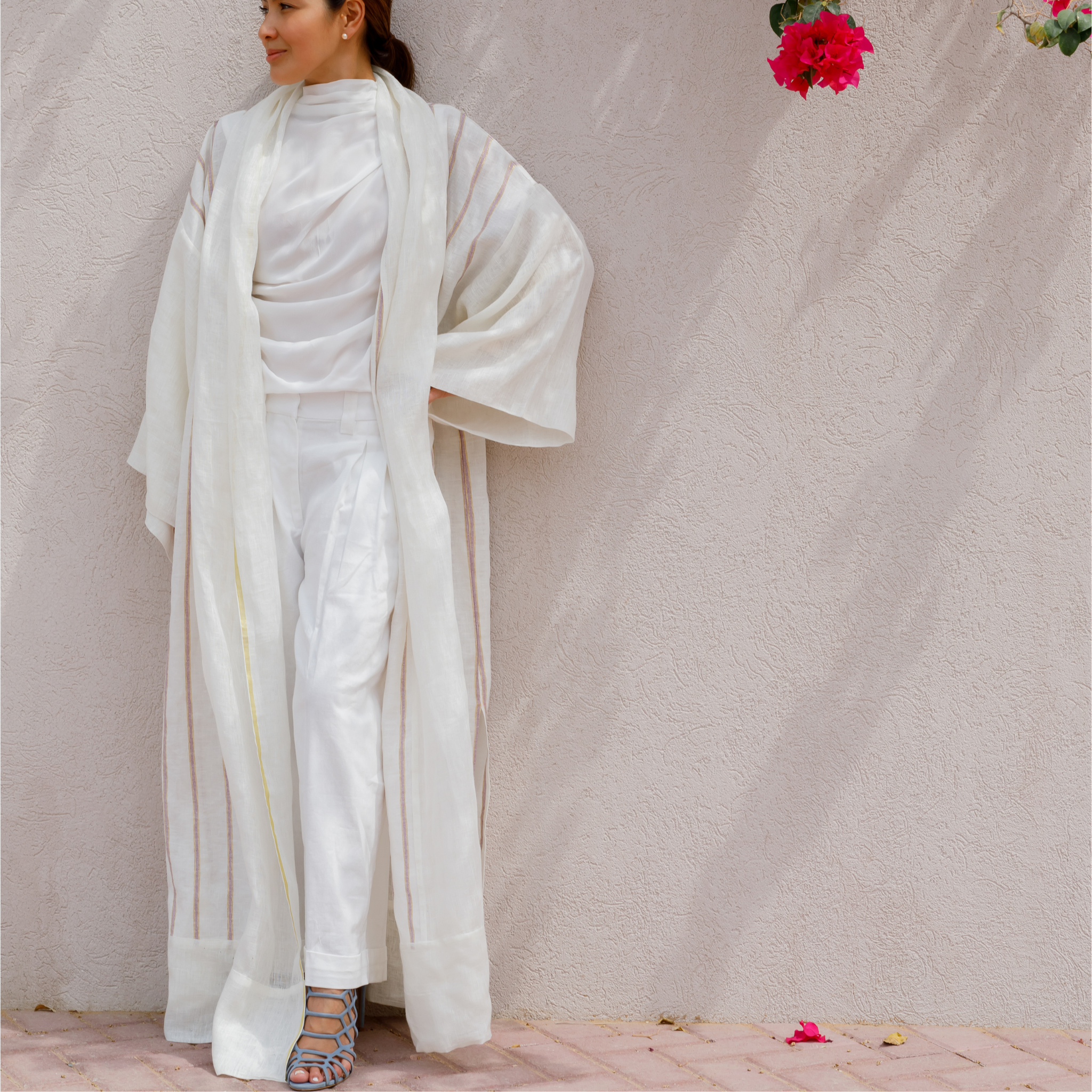 Azalia Abaya in Italian Linen