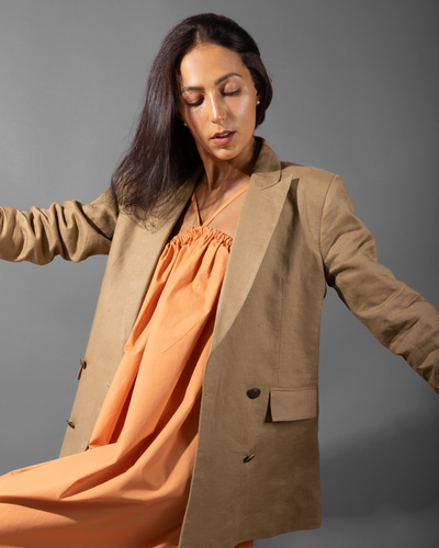 Corolina Dress in Organic Cotton Poplin