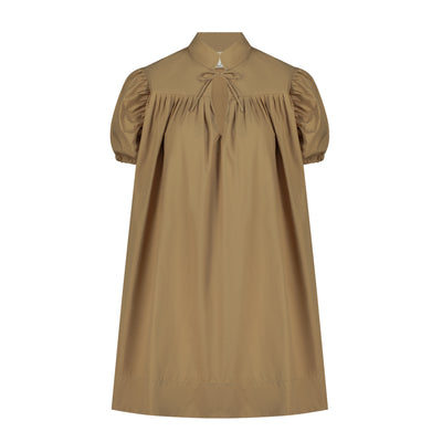 Ayanna Mini Dress in Organic Cotton Poplin, sustainable women's dress handmade in Dubai | Sustainably U