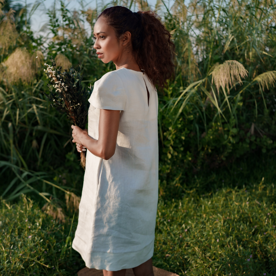 Indhu Dress In Italian Linen