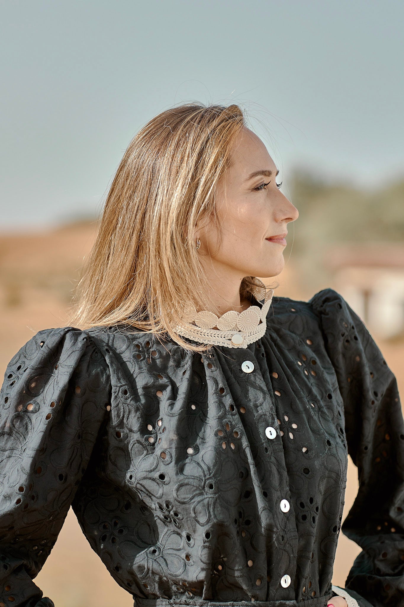 Ashi Co-ord Set in cotton-zoomed in, sustainable women's fashion handmade in Dubai | Sustainably U