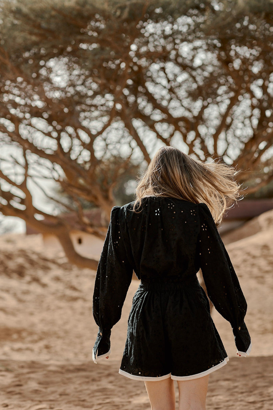 Ashi Co-ord Set in cotton Front, sustainable women's fashion handmade in Dubai | Sustainably U