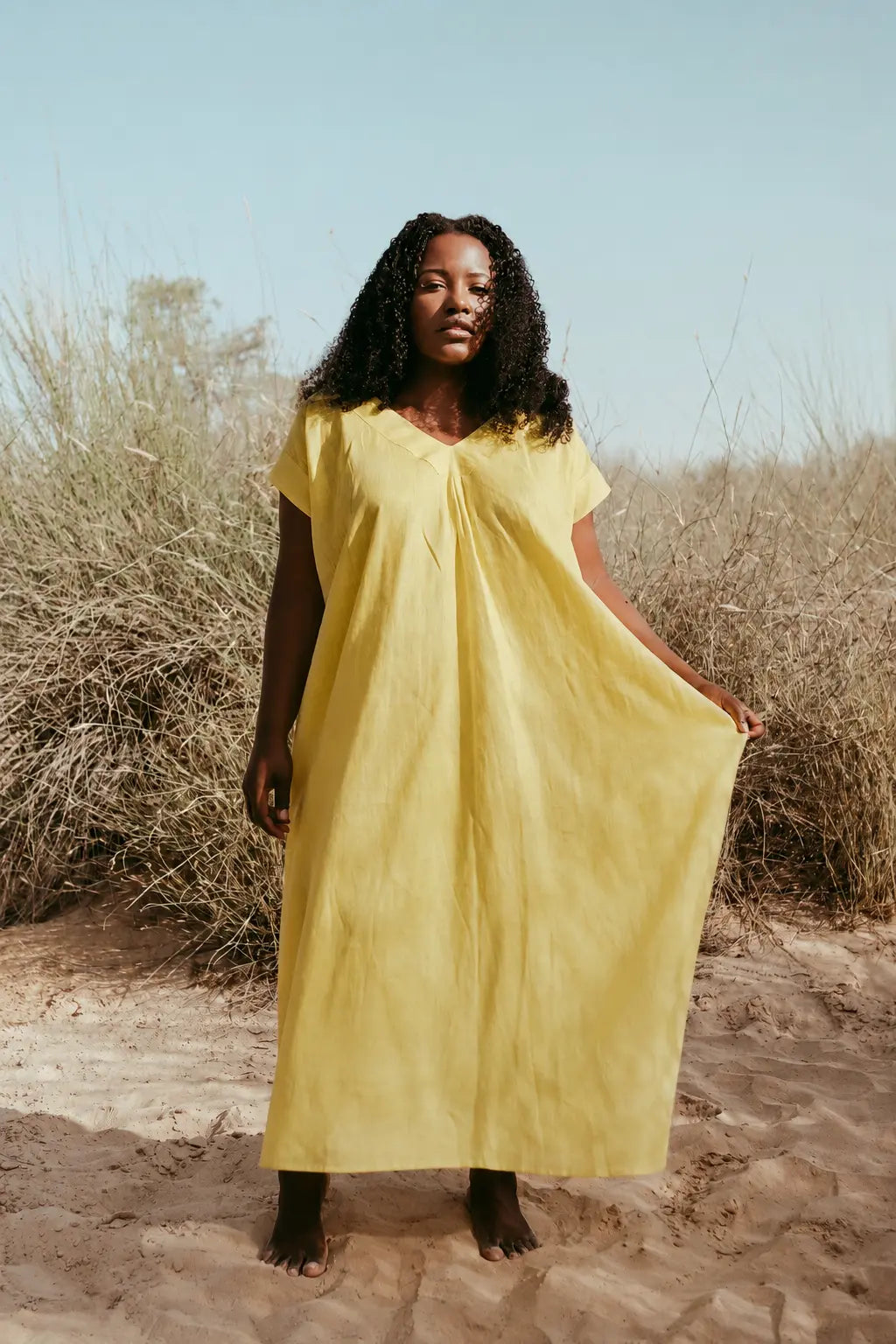 Ashlyn Kaftan linen dress | Sustainably U | Slow Fashion | Made in Dubai