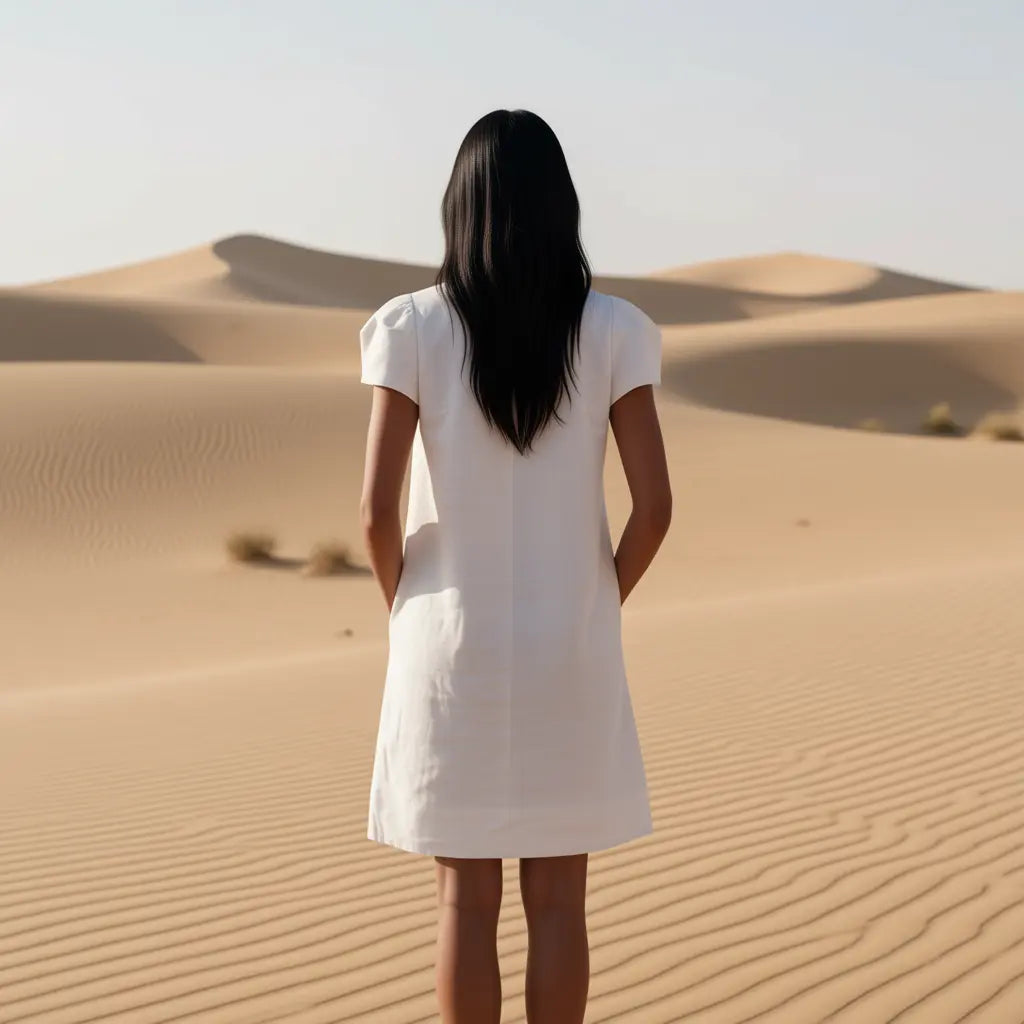 Back_Shot italian linen white dress