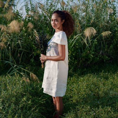 Ethical fashion brands. Italian linen Dress  - A slow fashion luxury