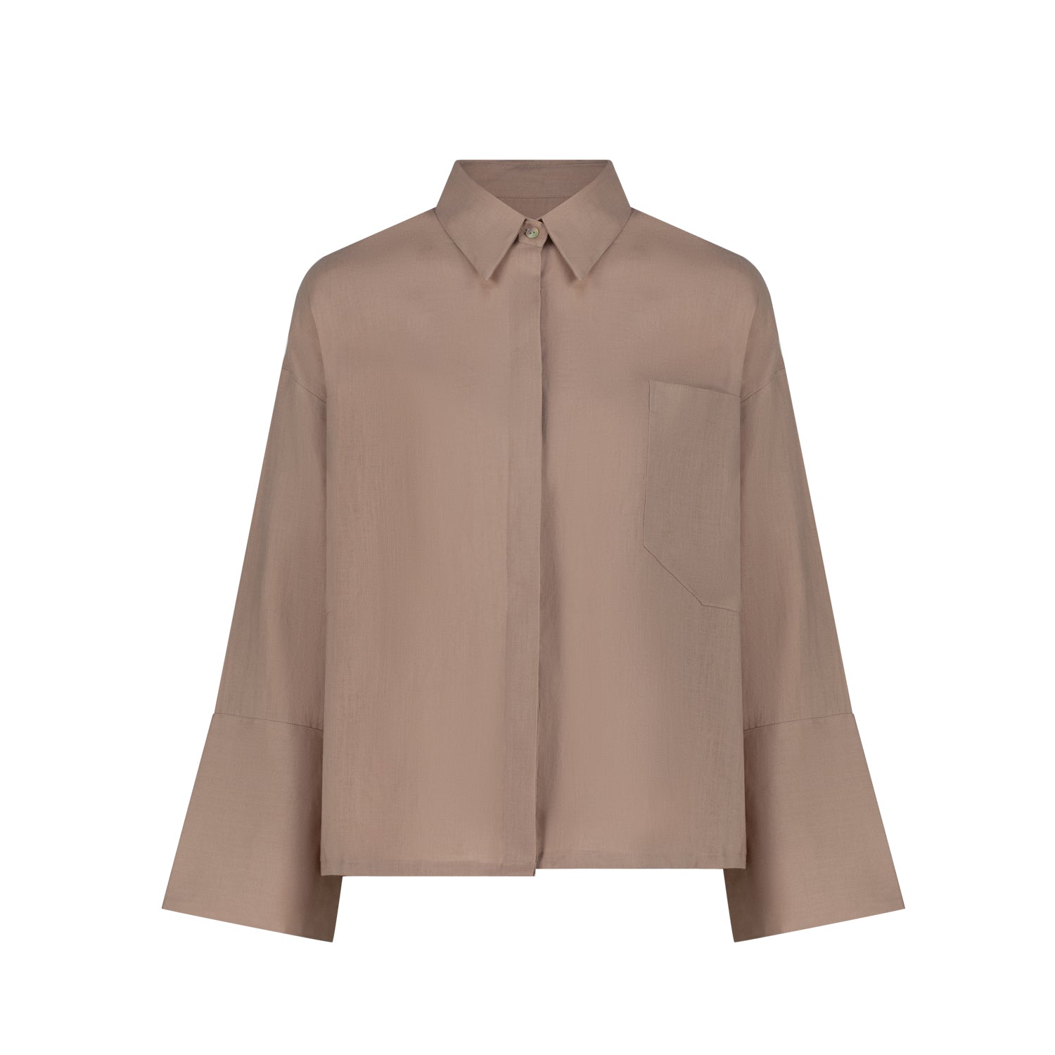 Long broad Sleeve Italian Linen Shirt Dubai | Sustainable Slow Fashion Ethical Brand | Relaxed Button Down