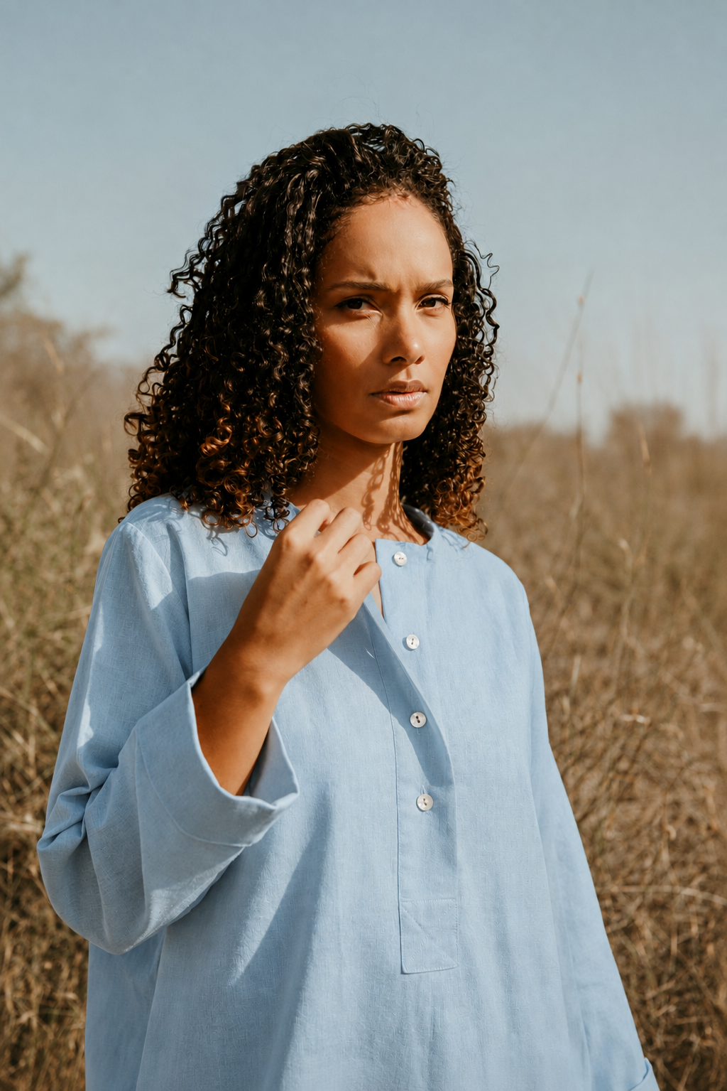 Organic Linen kaftan dress  | Sustainably U | Slow Fashion