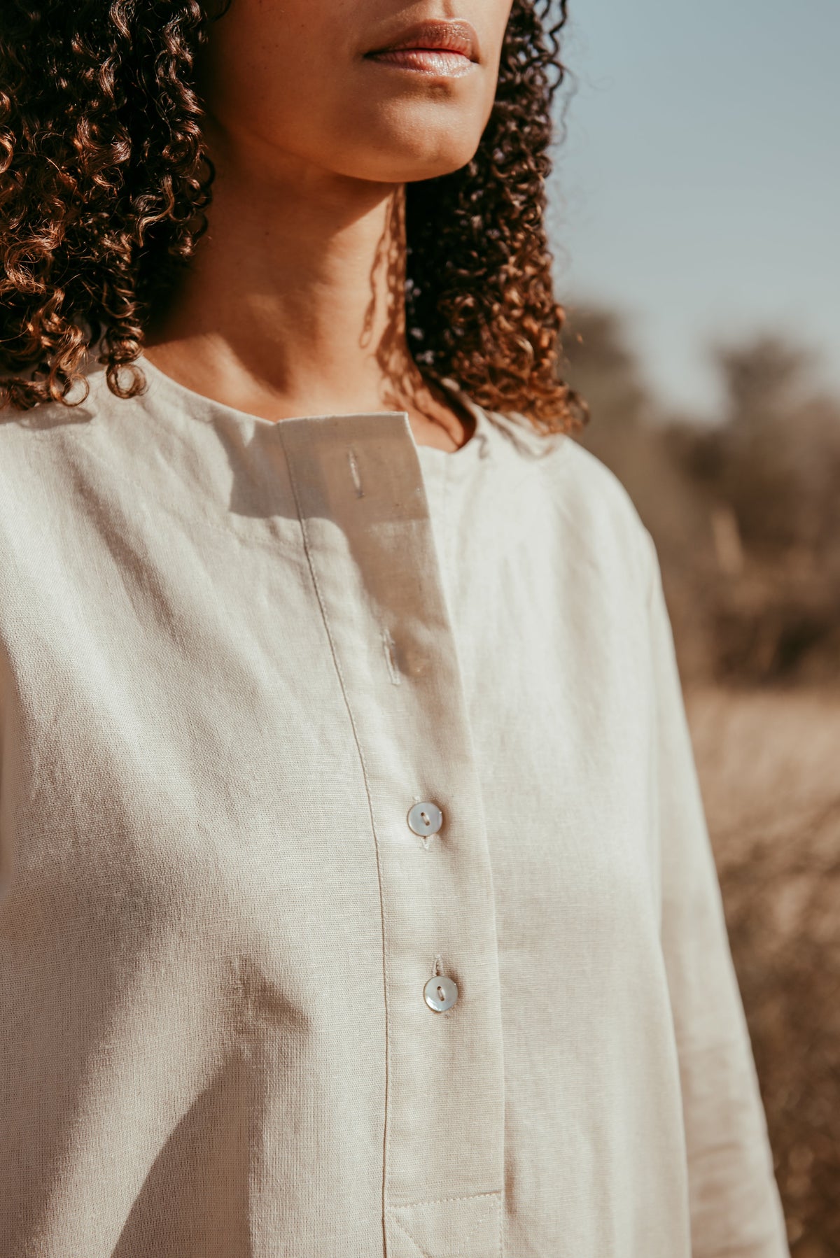 Organic Linen kaftan dress  | Sustainably U | Slow Fashion