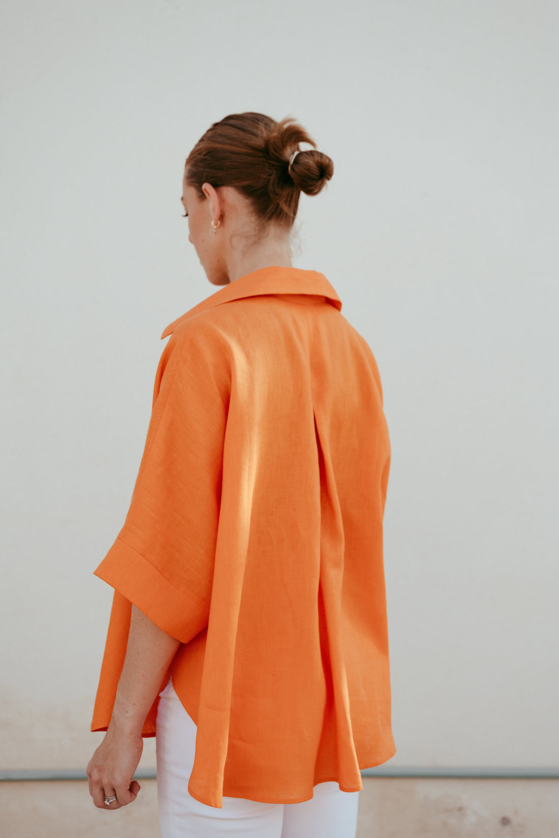 Short Sleeve Linen Shirt Dubai | Sustainable Slow Fashion Ethical Brand | Relaxed Button Down