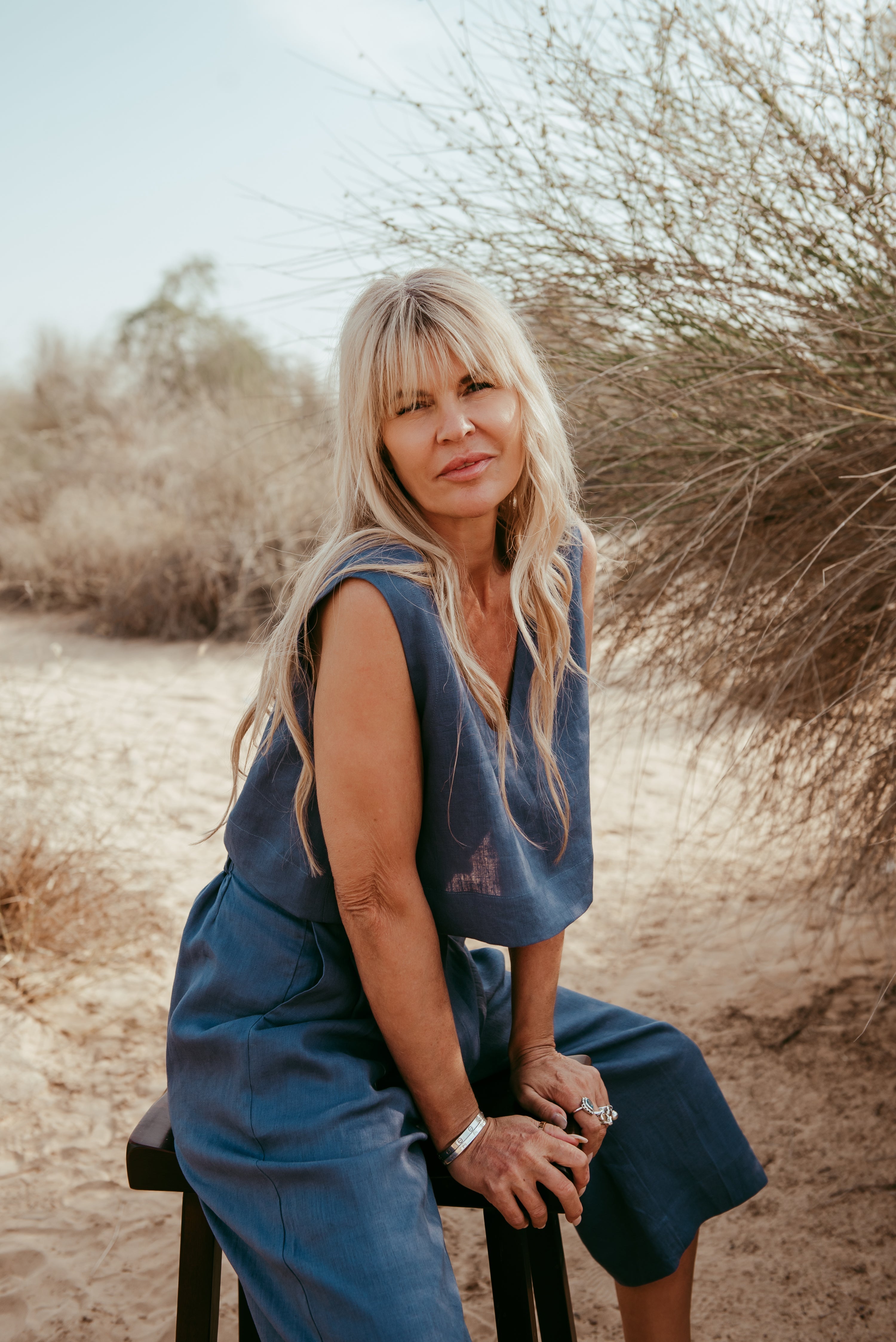 Designed and made in our Dubai studio. Pleated High-waisted Pants + Sleeveless Crop Top. Thoughtfully designed as part of our commitment to sustainable fashion and the values of modern ethical fashion brands, combining timeless style with responsible craftsmanship.