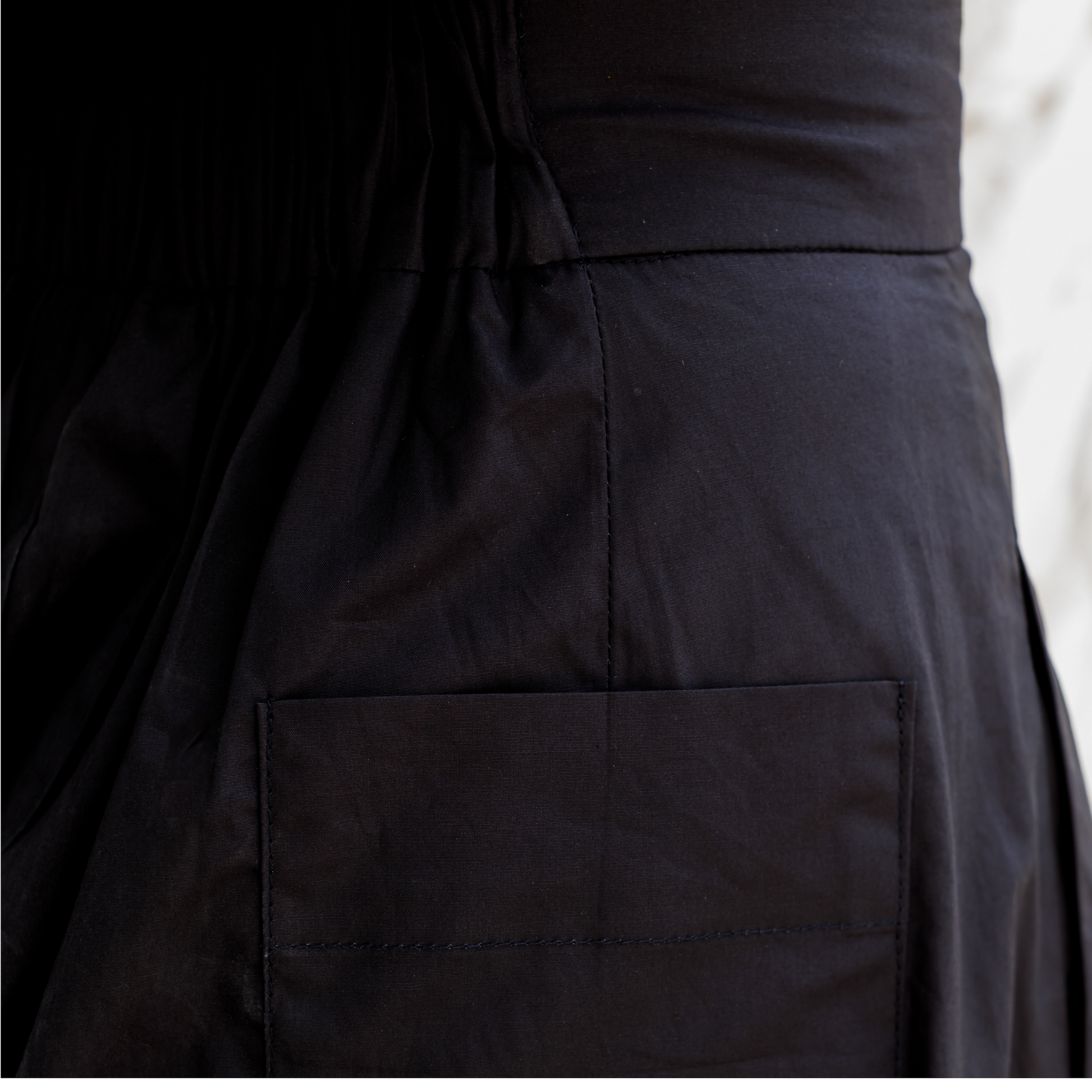 Tulip Organic Cotton Set in Black, sustainable women's co-ord set handmade in Dubai | Sustainably U