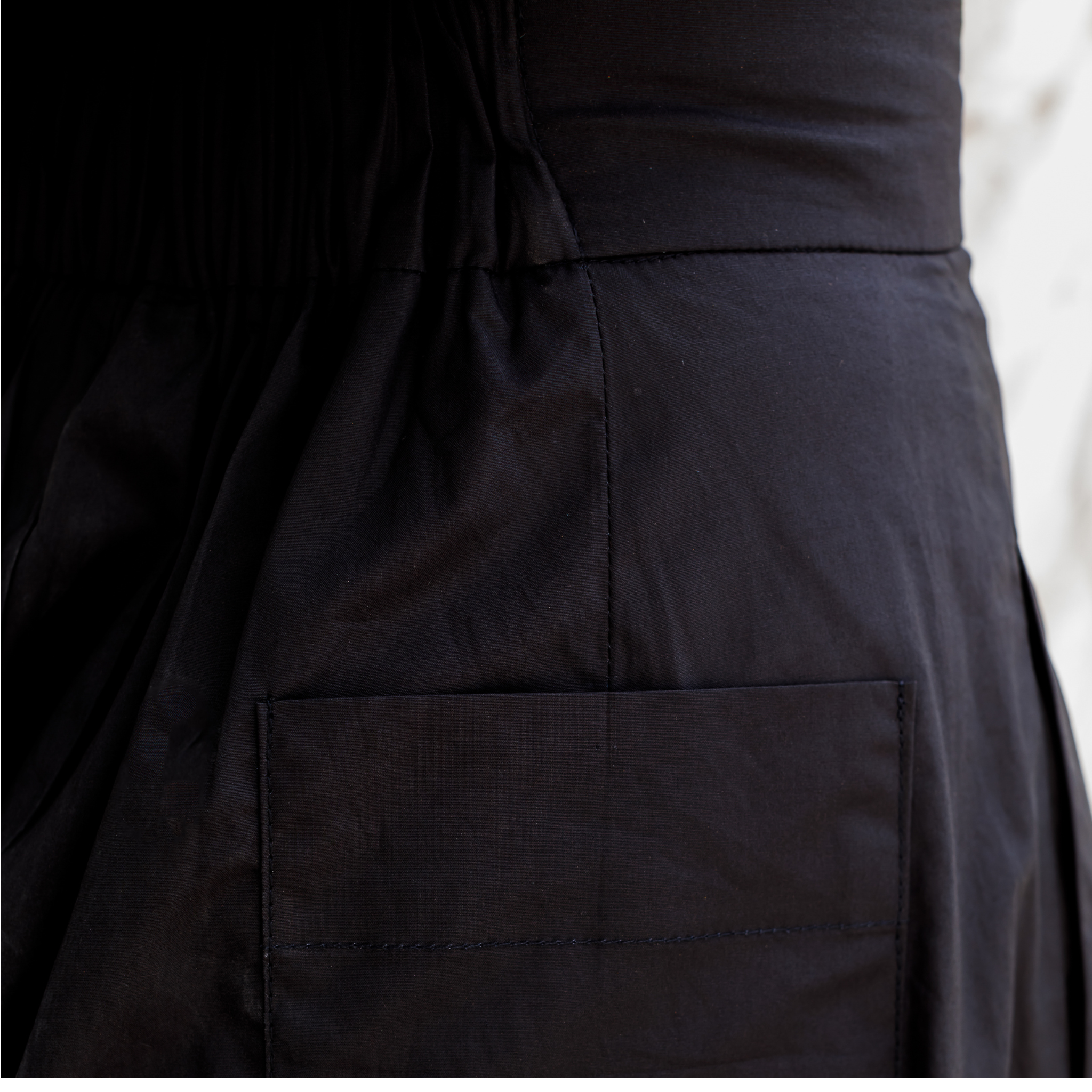 Tulip Organic Cotton Set in Black, sustainable women's co-ord set handmade in Dubai | Sustainably U