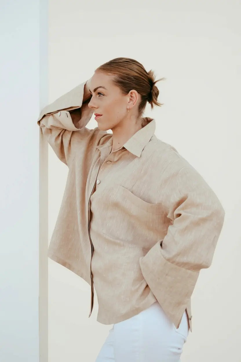 Iris Italian Linen Shirt