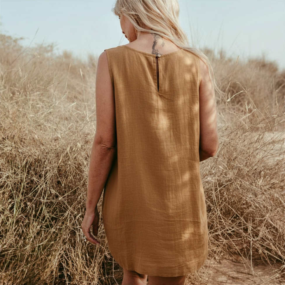 Italian Linen alivia dress | sustainably U | Made in Dubai